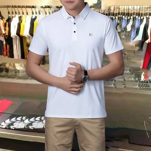 男士短袖翻领polo衫